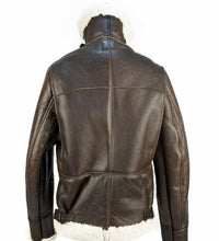 B3 Brown Bomber Jacket for Men – Real Sheepskin & Shearling Lining
