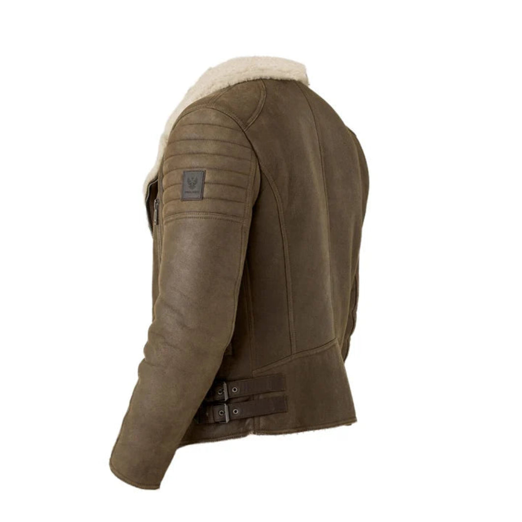 Men’s Classic B3 Shearling Jacket – Rugged Brown Leather Bomber Design