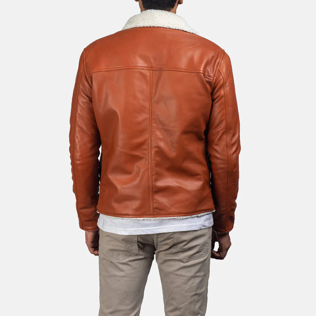 Tan Shearling Jacket for Men – Dan Frost Edition