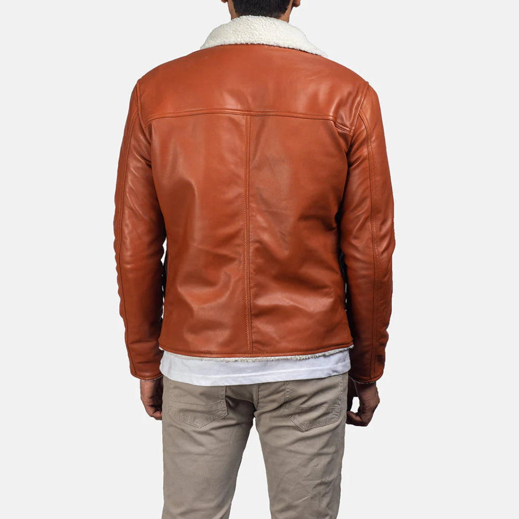 Tan Shearling Jacket for Men – Dan Frost Edition