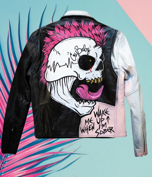 Rhythmz Lil Peep Jacket | Crybaby Leather Jacket (Peep Tribute)