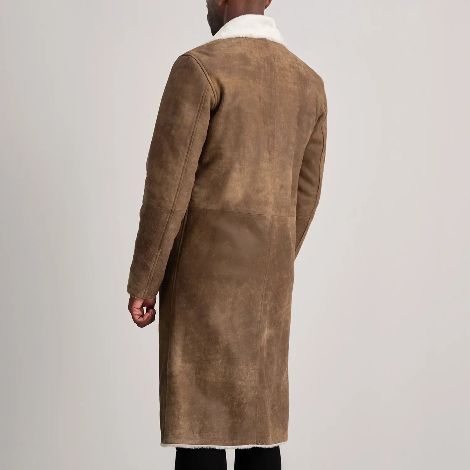 Brown  Shearling Leather Jacket  Classic Men’s Outerwear