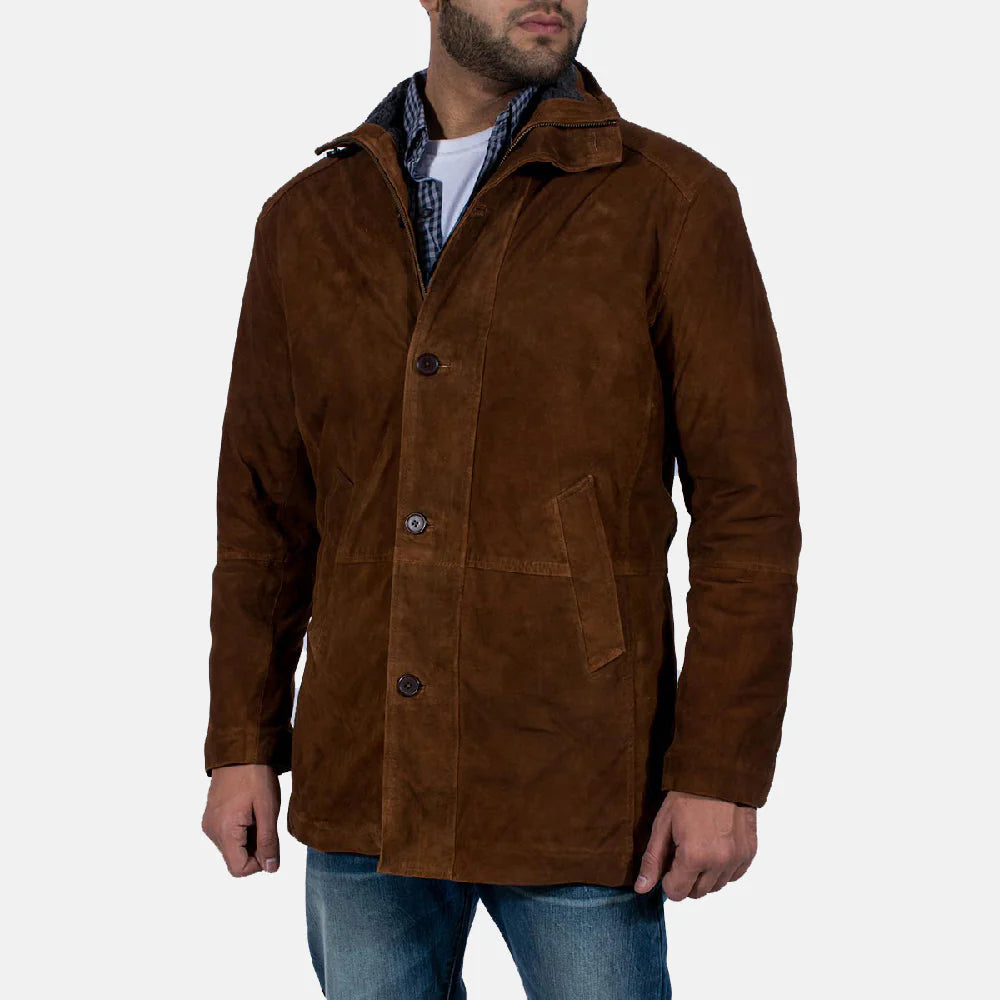 Brown Suede Sheriff Jacket – Rugged Western Outerwear