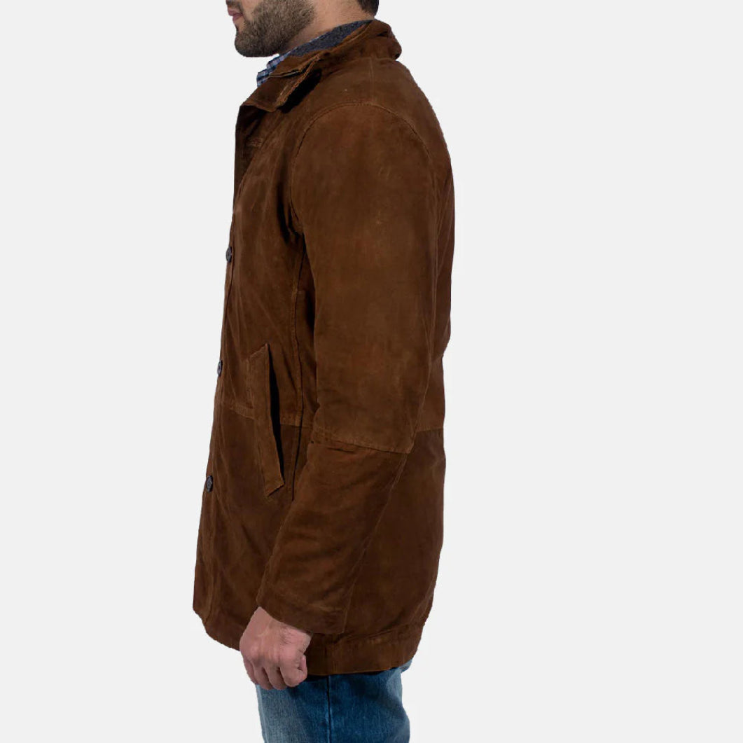 Brown Suede Sheriff Jacket – Rugged Western Outerwear