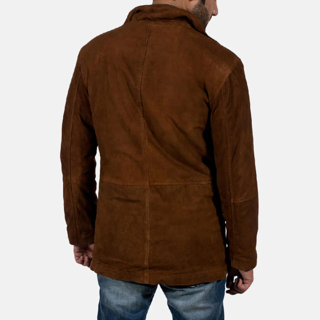 Brown Suede Sheriff Jacket – Rugged Western Outerwear