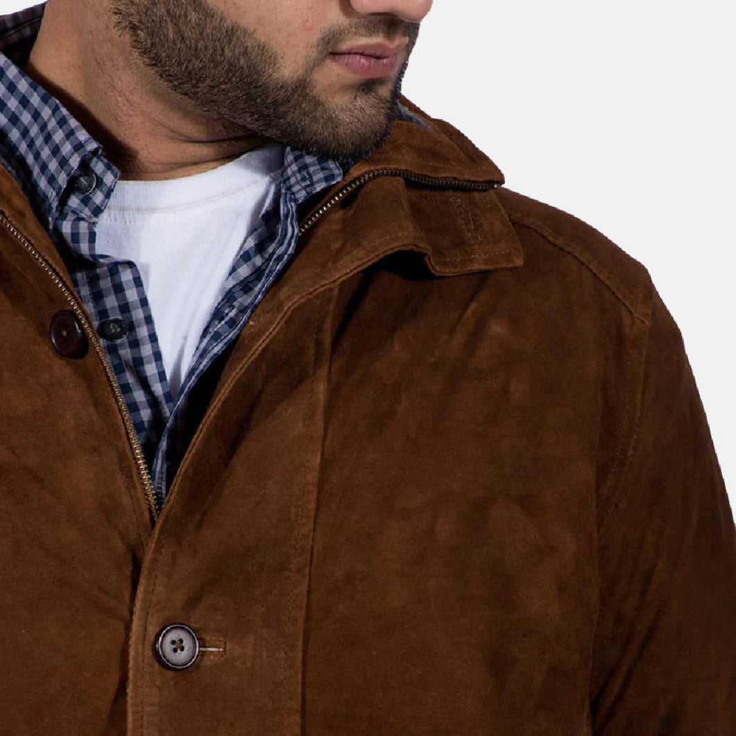 Brown Suede Sheriff Jacket – Rugged Western Outerwear