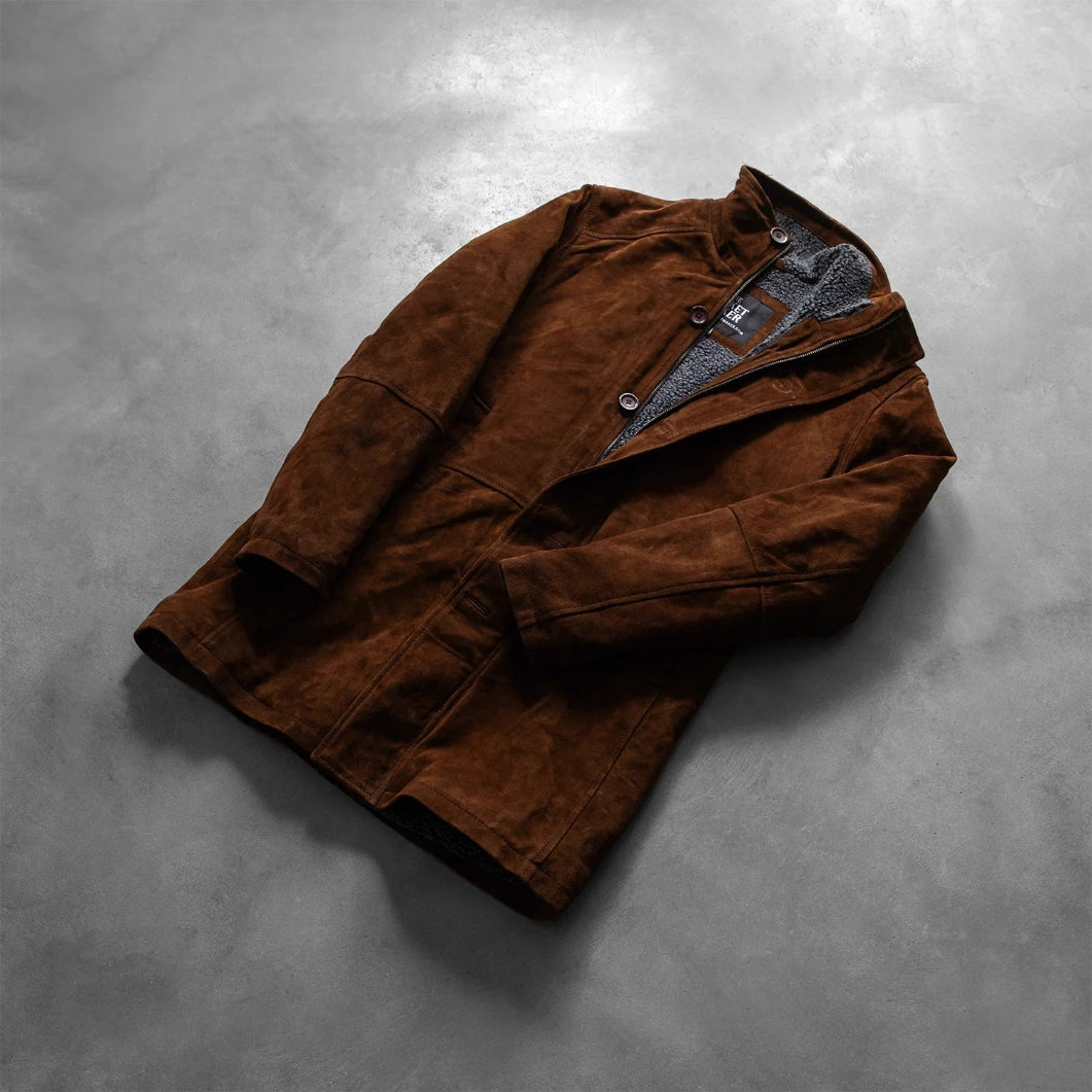 Brown Suede Sheriff Jacket – Rugged Western Outerwear