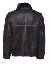 Men’s Black B3 Bomber Jacket – Shearling-Lined Aviator Leather Coat