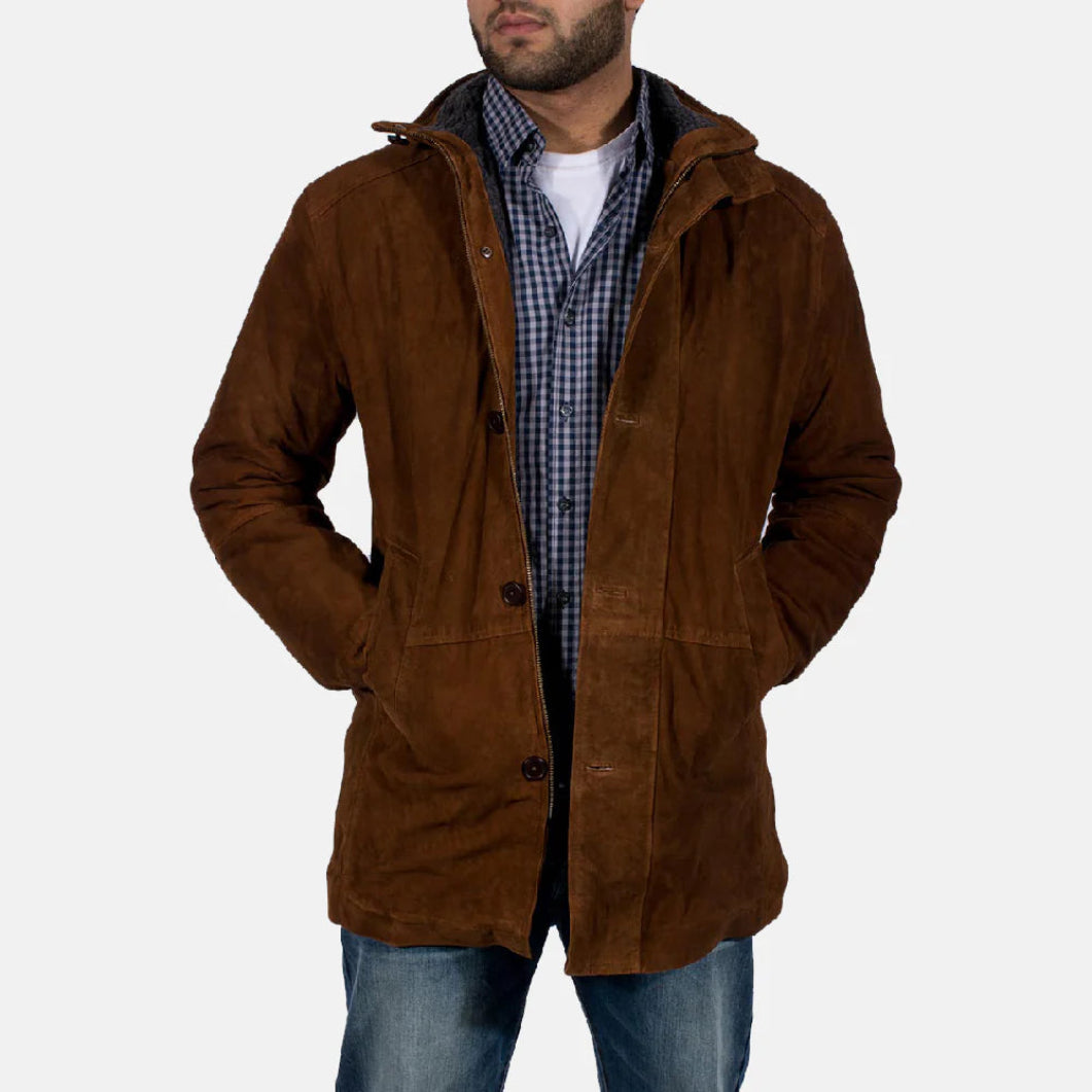 Brown Suede Sheriff Jacket – Rugged Western Outerwear