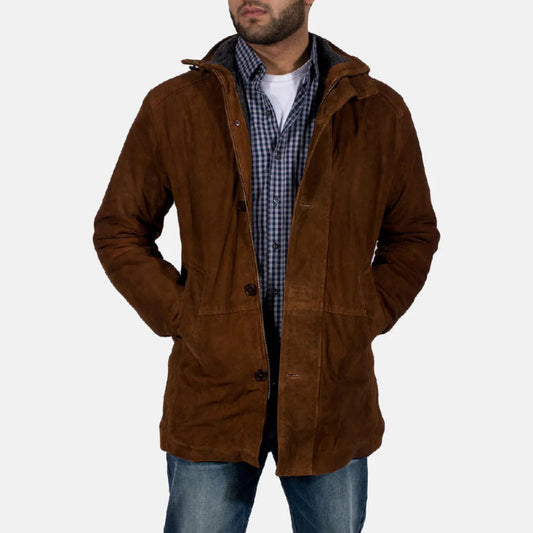 Brown Suede Sheriff Jacket – Rugged Western Outerwear