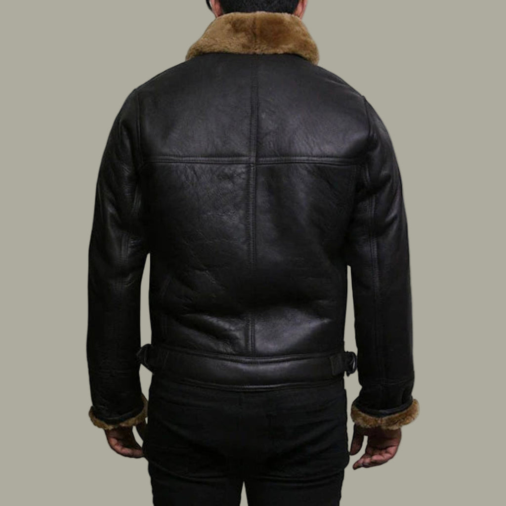 Classic B3 Sheepskin Bomber Jacket for Men – Shearling Lined